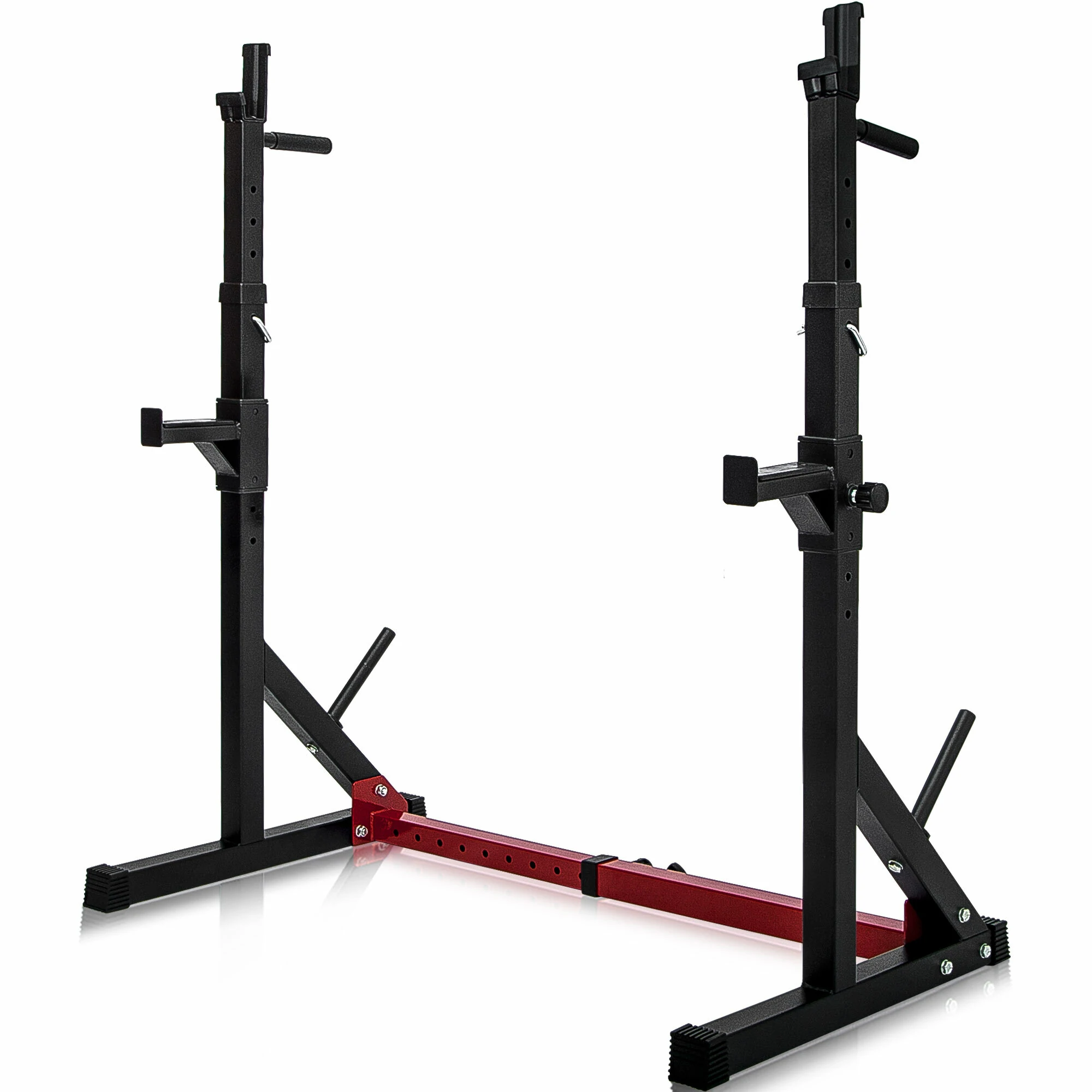 (image for) [US Direct] Dipping Station 43.5~67.5inch High 13 Levels Adjustable Weight Lifting Bench Barbell Stand Fitness Gym Home 550 Pound Loading